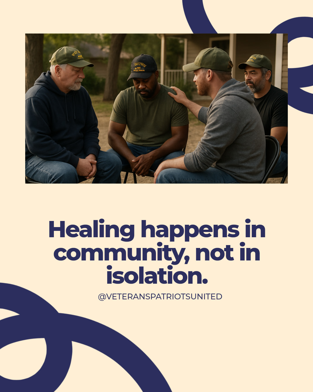 When you’re in pain, it’s easy to shut everyone out.
But silence grows heavier in a vacuum.
That’s why Veterans & Patriots United creates space for real connection, without judgment, without pressure. 

Recovery doesn’t require perfection.
It just takes people who won’t let you disappear.

 Tag someone who’s had your back.

#SupportVeterans #vpu #VeteransPatriotsUnited #veterans  #veteranshelpingveterans #WellnessWednesday